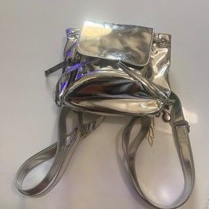 Eddie Borgo x Target mirror silver mini school fashion Backpack
